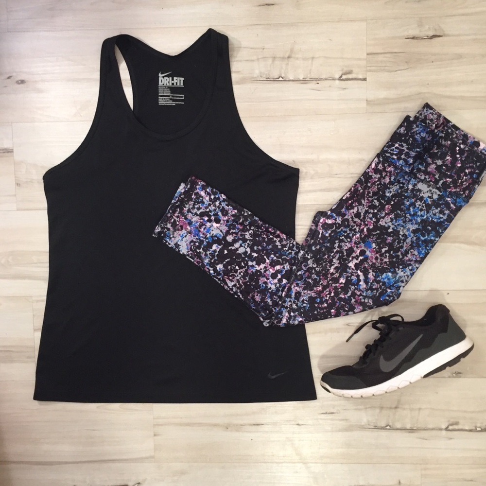 Nike Dri-Fit | Racerback Tank Top | Black L